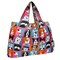 Wrapables Large Foldable Tote Nylon Reusable Grocery Bags, Cute Dogs